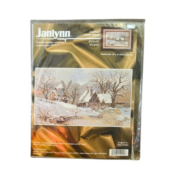 Trio Set of Janlynn & Thomas Kincade Counted Cross Stitch Kit Sets - Picture 7 of 7